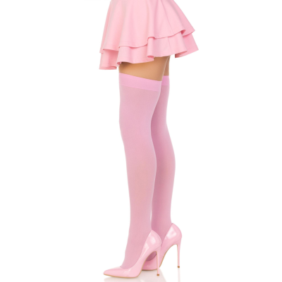 LEG AVENUE - COXAS NYLON ROSA - D-238621 - Dona Pimenta