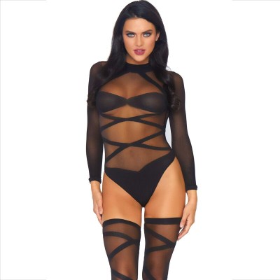 LEG AVENUE - CONJUNTO 2 PEÇAS CORPO E COXA - D-237724 - Dona Pimenta