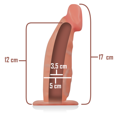 INTENSO - ARN S HOLLOW COM DILDO 18 X 3,5 CM - D-234361 - Dona Pimenta