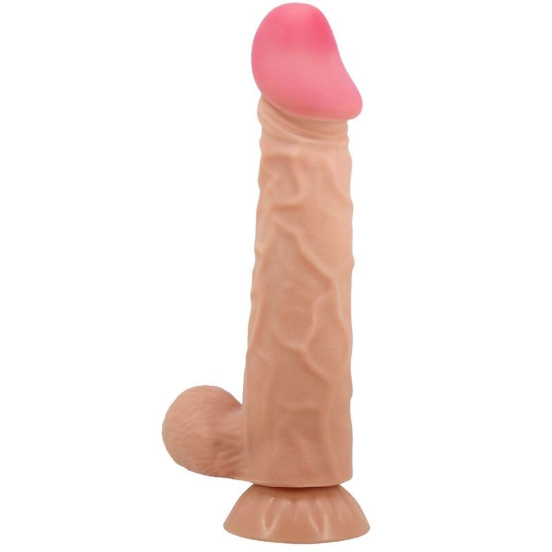 PRETTY LOVE - SÉRIE SLIDING SKIN DILDO REALÍSTICO COM VENTOSA DESLIZANTE PELE 24 CM - D-238759 - Dona Pimenta