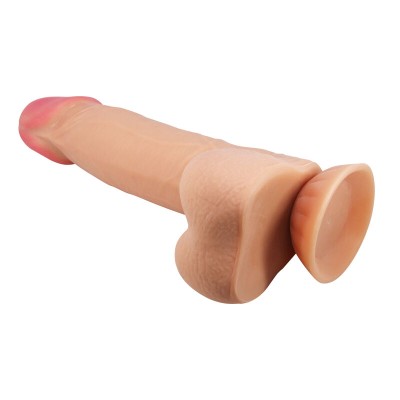 PRETTY LOVE - SÉRIE SLIDING SKIN DILDO REALÍSTICO COM VENTOSA DESLIZANTE PELE 21,8 CM - D-238761 - Dona Pimenta