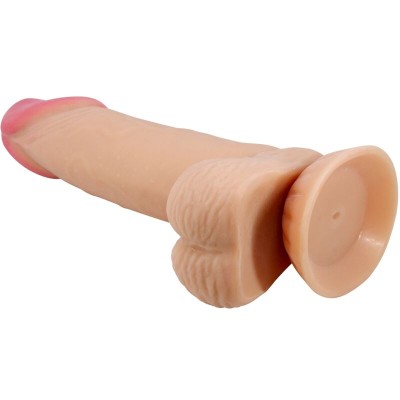 PRETTY LOVE - SÉRIE SLIDING SKIN DILDO REALÍSTICO COM VENTOSA DESLIZANTE PELE 19,4 CM - D-238765 - Dona Pimenta