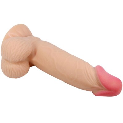 PRETTY LOVE - SÉRIE SLIDING SKIN DILDO REALÍSTICO COM VENTOSA DESLIZANTE PELE 19,4 CM - D-238765 - Dona Pimenta