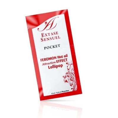 EXTASE SENSUAL - ÓLEO DE MASSAGEM COM FEROMONAS DE EFEITO CALOR PIRULITO 10 ML - D-194253 - Dona Pimenta