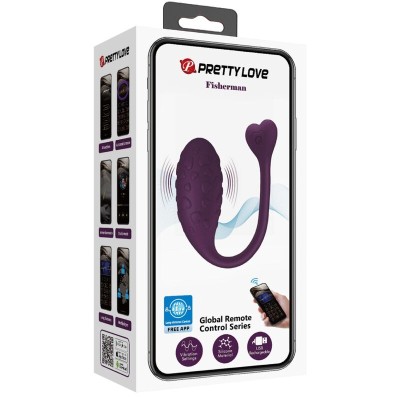 PRETTY LOVE - OVO VIBRATÓRIO FISHER CONTROLADO POR APLICATIVO LILA - D-239346 - Dona Pimenta