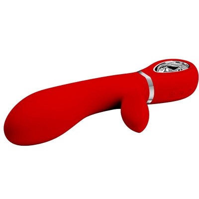 PRETTY LOVE - VIBRADOR MULTIFUNO G-SPOT THOMAS VERMELHO - D-238689 - Dona Pimenta