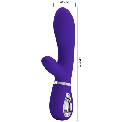 PRETTY LOVE - VIBRADOR MULTIFUNO G-SPOT THOMAS ROXO - D-238690 - Dona Pimenta