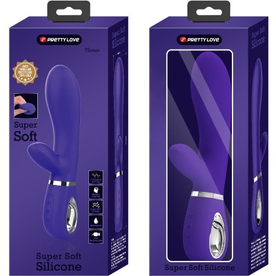 PRETTY LOVE - VIBRADOR MULTIFUNO G-SPOT THOMAS ROXO - D-238690 - Dona Pimenta