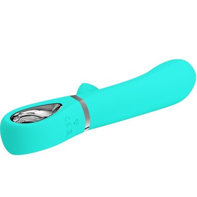 PRETTY LOVE - VIBRADOR MULTIFUNO G-SPOT THOMAS AQUA VERDE - D-238691 - Dona Pimenta