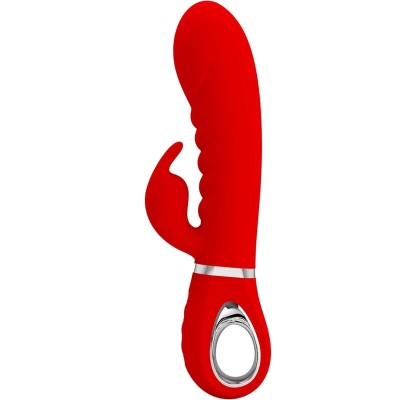 PRETTY LOVE - VIBRADOR PRESCOTT MULTIFUNO G-SPOT VERMELHO - D-238695 - Dona Pimenta