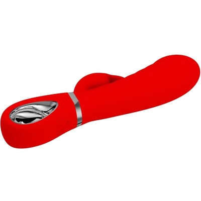 PRETTY LOVE - VIBRADOR PRESCOTT MULTIFUNO G-SPOT VERMELHO - D-238695 - Dona Pimenta