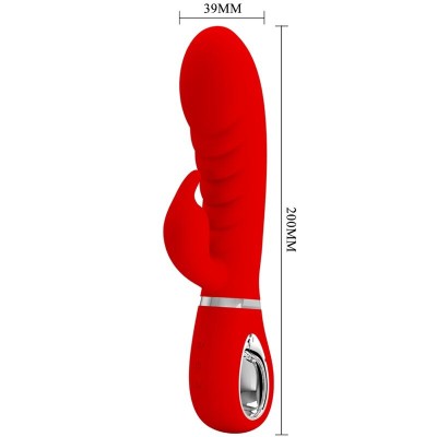 PRETTY LOVE - VIBRADOR PRESCOTT MULTIFUNO G-SPOT VERMELHO - D-238695 - Dona Pimenta