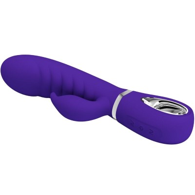 PRETTY LOVE - VIBRADOR PRESCOTT MULTIFUNO G-SPOT ROXO - D-238696 - Dona Pimenta