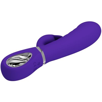 PRETTY LOVE - VIBRADOR PRESCOTT MULTIFUNO G-SPOT ROXO - D-238696 - Dona Pimenta