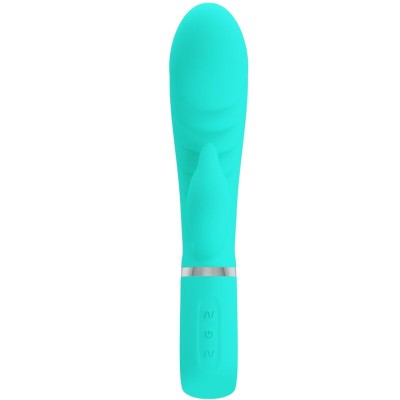 PRETTY LOVE - VIBRADOR PRESCOTT MULTIFUNÕES G-SPOT AQUA VERDE - D-238697 - Dona Pimenta