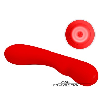 PRETTY LOVE - VIBRADOR RECARREGVEL PRESCOTT VERMELHO - D-238705 - Dona Pimenta