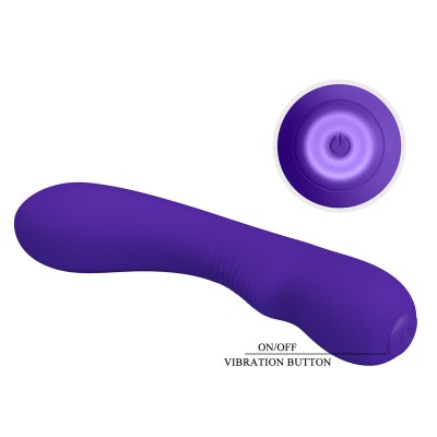 PRETTY LOVE - VIBRADOR RECARREGVEL PRESCOTT ROXO - D-238706 - Dona Pimenta