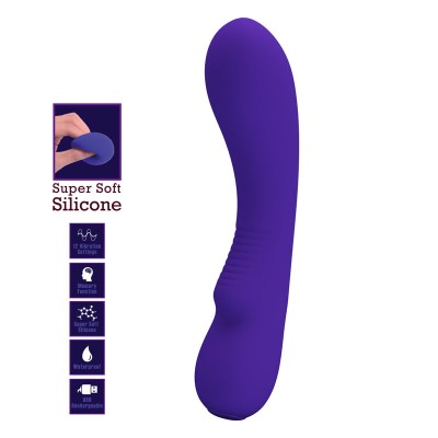 PRETTY LOVE - VIBRADOR RECARREGVEL PRESCOTT ROXO - D-238706 - Dona Pimenta