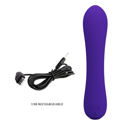 PRETTY LOVE - VIBRADOR RECARREGVEL PRESCOTT ROXO - D-238706 - Dona Pimenta