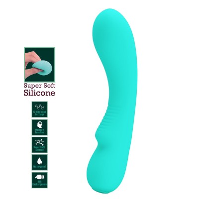 PRETTY LOVE - VIBRADOR RECARREGVEL PRESCOTT AQUA VERDE - D-238707 - Dona Pimenta