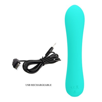 PRETTY LOVE - VIBRADOR RECARREGVEL PRESCOTT AQUA VERDE - D-238707 - Dona Pimenta