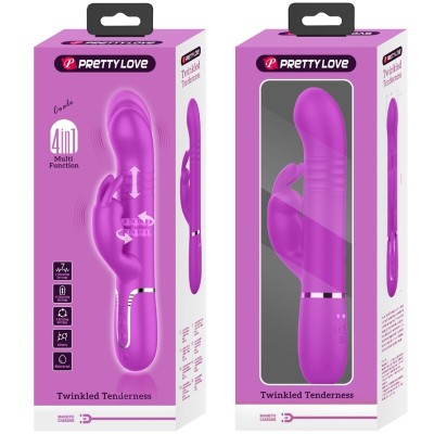 PRETTY LOVE - COALE COELHO VIBRADOR PÉROLAS VIOLETA - D-238770 - Dona Pimenta