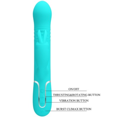 PRETTY LOVE - VIBRADOR COALE COALE PÉROLAS AQUA VERDE - D-238771 - Dona Pimenta