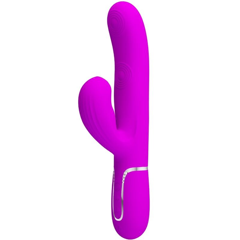 PRETTY LOVE - PERLITA MULTIFUNO 3 EM 1 VIBRADOR G-SPOT VIOLETA - D-238774 - Dona Pimenta