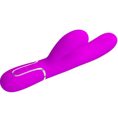 PRETTY LOVE - PERLITA MULTIFUNO 3 EM 1 VIBRADOR G-SPOT VIOLETA - D-238774 - Dona Pimenta