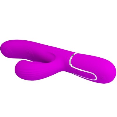 PRETTY LOVE - PERLITA MULTIFUNO 3 EM 1 VIBRADOR G-SPOT VIOLETA - D-238774 - Dona Pimenta