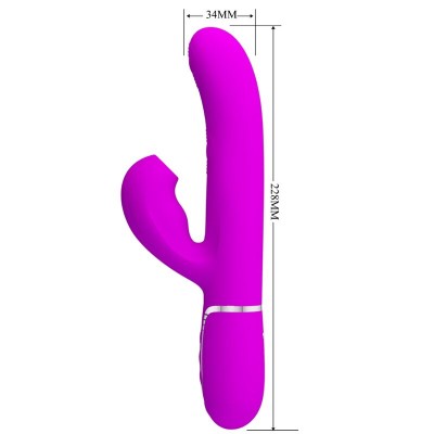 PRETTY LOVE - PERLITA MULTIFUNO 3 EM 1 VIBRADOR G-SPOT VIOLETA - D-238774 - Dona Pimenta