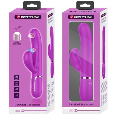 PRETTY LOVE - PERLITA MULTIFUNO 3 EM 1 VIBRADOR G-SPOT VIOLETA - D-238774 - Dona Pimenta