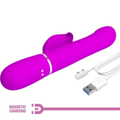 PRETTY LOVE - VIBRADOR COELHO PÉROLAS VIOLETA - D-238768 - Dona Pimenta