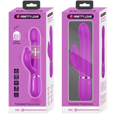 PRETTY LOVE - VIBRADOR COELHO PÉROLAS VIOLETA - D-238768 - Dona Pimenta