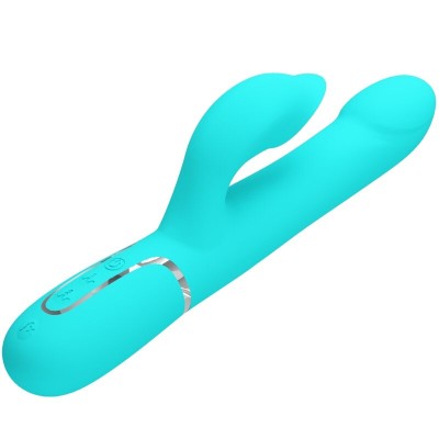 PRETTY LOVE - VIBRADOR COELHO PÉROLAS AQUA VERDE - D-238769 - Dona Pimenta