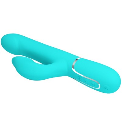 PRETTY LOVE - VIBRADOR COELHO PÉROLAS AQUA VERDE - D-238769 - Dona Pimenta