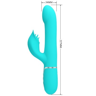 PRETTY LOVE - VIBRADOR COELHO PÉROLAS AQUA VERDE - D-238769 - Dona Pimenta