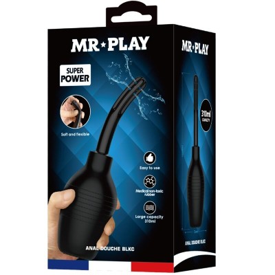 MR PLAY - PLUGUE ANAL DE CONTROLE REMOTO VIBRADOR PODEROSO PRETO - D-238781 - Dona Pimenta