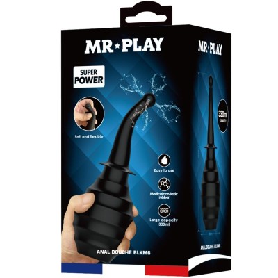 MR PLAY - PLUGUE ANAL DE CONTROLE REMOTO VIBRADOR PODEROSO PRETO - D-238783 - Dona Pimenta