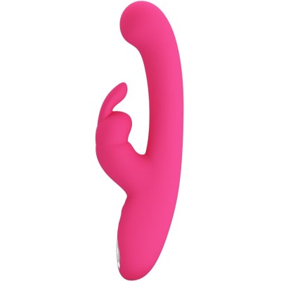 PRETTY LOVE - VIBRADOR DE COELHO LAMAR E PONTO G ROSA - D-237394 - Dona Pimenta