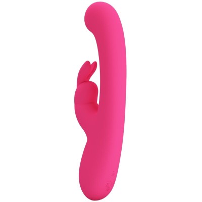 PRETTY LOVE - VIBRADOR DE COELHO LAMAR E PONTO G ROSA - D-237394 - Dona Pimenta