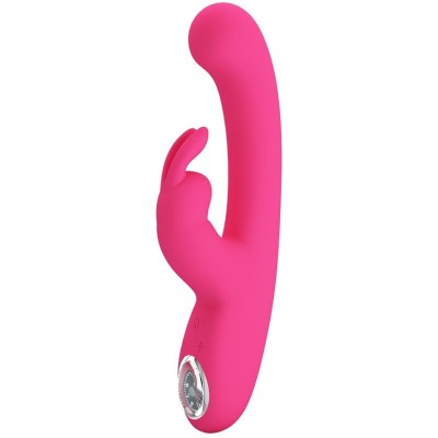 PRETTY LOVE - VIBRADOR DE COELHO LAMAR E PONTO G ROSA - D-237394 - Dona Pimenta