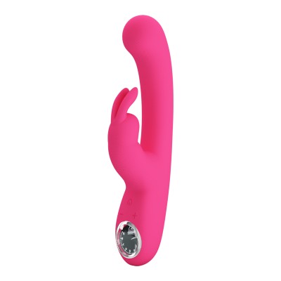 PRETTY LOVE - VIBRADOR DE COELHO LAMAR E PONTO G ROSA - D-237394 - Dona Pimenta