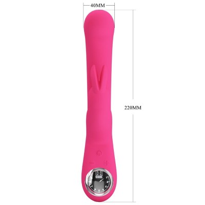 PRETTY LOVE - VIBRADOR DE COELHO LAMAR E PONTO G ROSA - D-237394 - Dona Pimenta