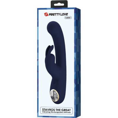 PRETTY LOVE - VIBRADOR DE COELHO LAMAR E PONTO G AZUL - D-237395 - Dona Pimenta