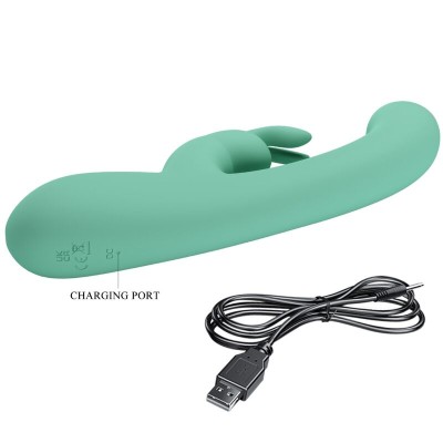 PRETTY LOVE - VIBRADOR DE COELHO LAMAR E PONTO G VERDE - D-237396 - Dona Pimenta