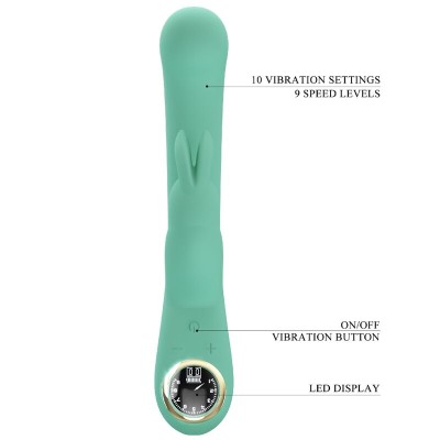 PRETTY LOVE - VIBRADOR DE COELHO LAMAR E PONTO G VERDE - D-237396 - Dona Pimenta