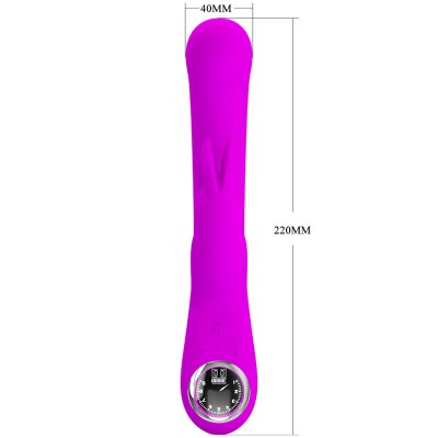 PRETTY LOVE - VIBRADOR DE COELHO LAMAR E PONTO G VIOLETA - D-237750 - Dona Pimenta