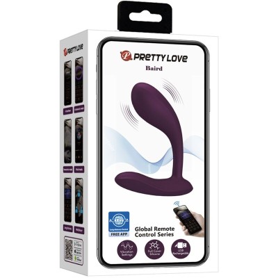 PRETTY LOVE - BAIRD G-SPOT 12 VIBRAÇÕES RECARREGÁVEL LILA APP - D-238799 - Dona Pimenta