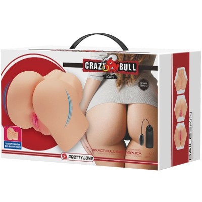 CRAZY BULL - VIBRADOR REALÍSTICO DE VAGINA E NUS HAILEY - D-238751 - Dona Pimenta